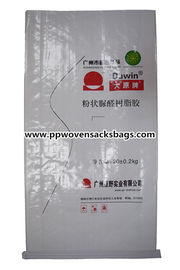 Çin White BOPP Laminated PP Woven Bags for 20kgs Resin Adhesive Packing Tedarikçi