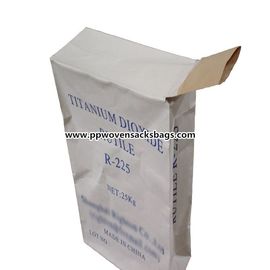Çin Titanyum Dioksit Ambalajı İçin Dayanıklı Kraft Kağıt Kapaklı Mühürlü Torbalar / Vana torbaları Tedarikçi