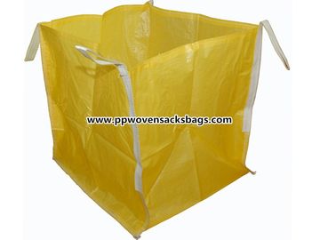 Çin Sarı PP Kutu Çantaları Cevher / Dayanıklı Dokuma Polipropilen FIBC Büyük Jumbo Çanta Tedarikçi