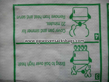 25kg BOPP Lamiated PP Dokuma Pilav Çantaları / MAMA GOLD Çok Renkli Baskı Pilleri Tedarikçi