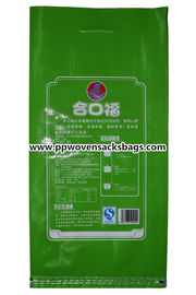 Custom High Gloss Bopp Laminated PP Woven Bags Rice Sacks in Green Tedarikçi