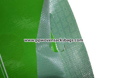 Custom High Gloss Bopp Laminated PP Woven Bags Rice Sacks in Green Tedarikçi